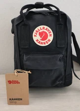 Fjallraven 23797-550 Unisex Black Kanken Mini Crossbody Sling Shoulder Bag
