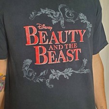 Vintage Disney Beauty  The Beast Broadway Musical Short Sleeve T-Shirt Large