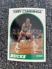 1989 NBA Hoops #100 Terry Cummings - Bucks - 