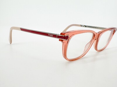 Fendi FF0037 Eyeglasses FRAMES RXF Pink 52[]16-140 Red Silver