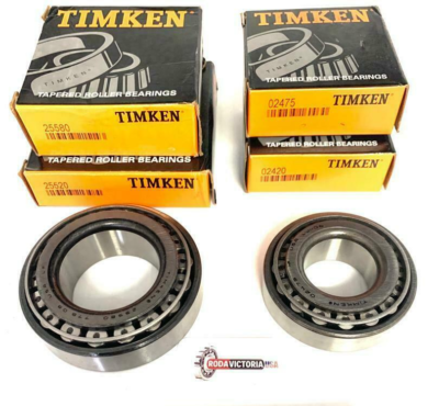 K4-100 8,000 lb.Trailer Bearing Kit 25580/25520 02475/02420 TIMKEN