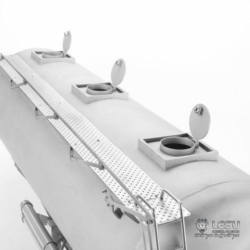 LESU 20ft Metal Oil Tank Truck Gas-tanker Semi Trailer 1/14 RC Tractor Model - Picture 11 of 12