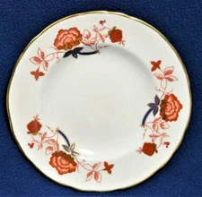 New ROYAL CROWN DERBY Bone China England BALI #A1100 6 1/4"d Bread & Butte Plate
