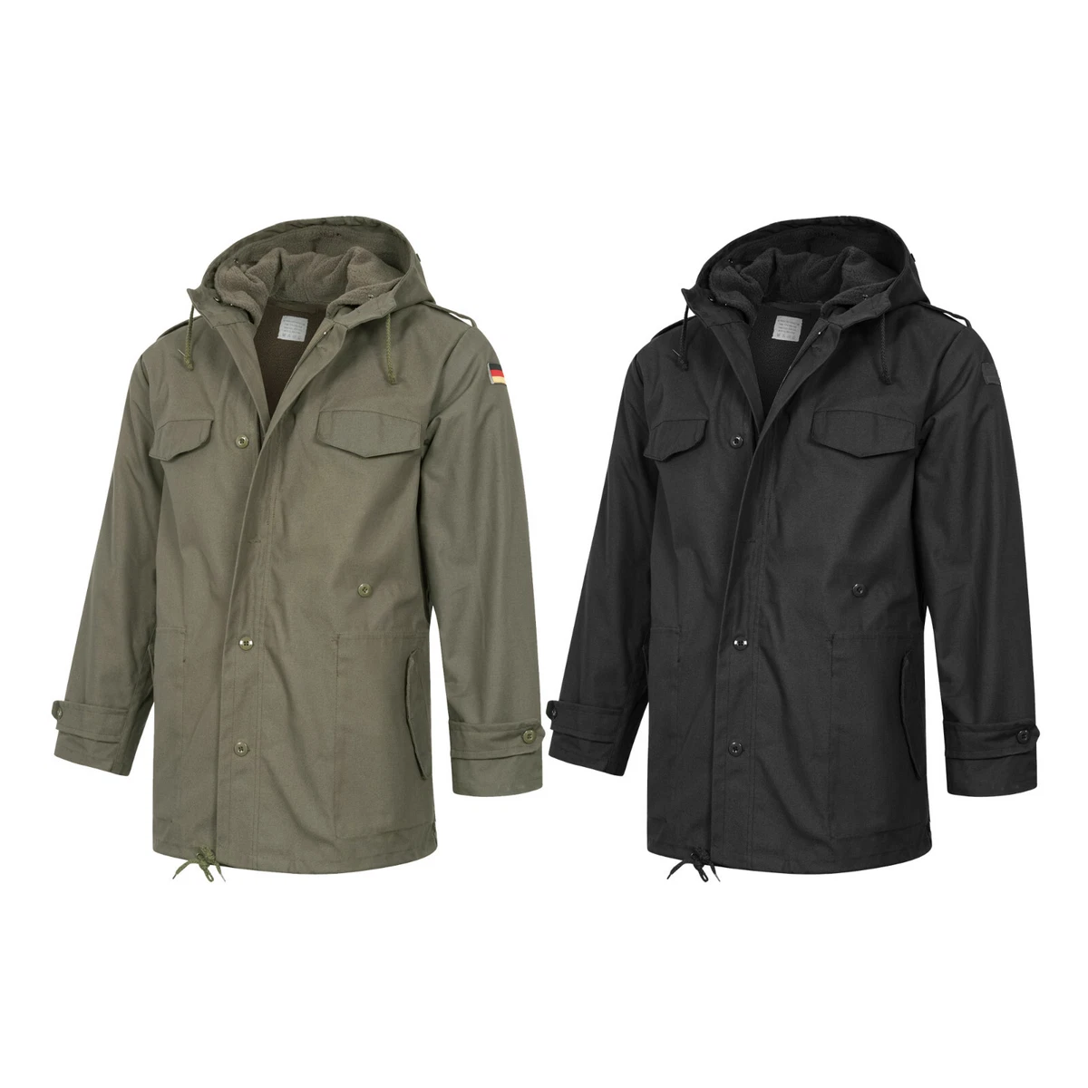 Parka Esercito Italiano originale, fodera trapuntata rimovibile ,Verde – S.R.L