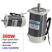 DC 12V/24V 300W Micro High-speed Silent Electric Motor 1800RPM 3000RPM 5D300GN-C