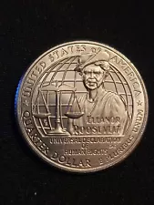 2023-P Eleanor Roosevelt Quarter Error "Die Chip on Scale"