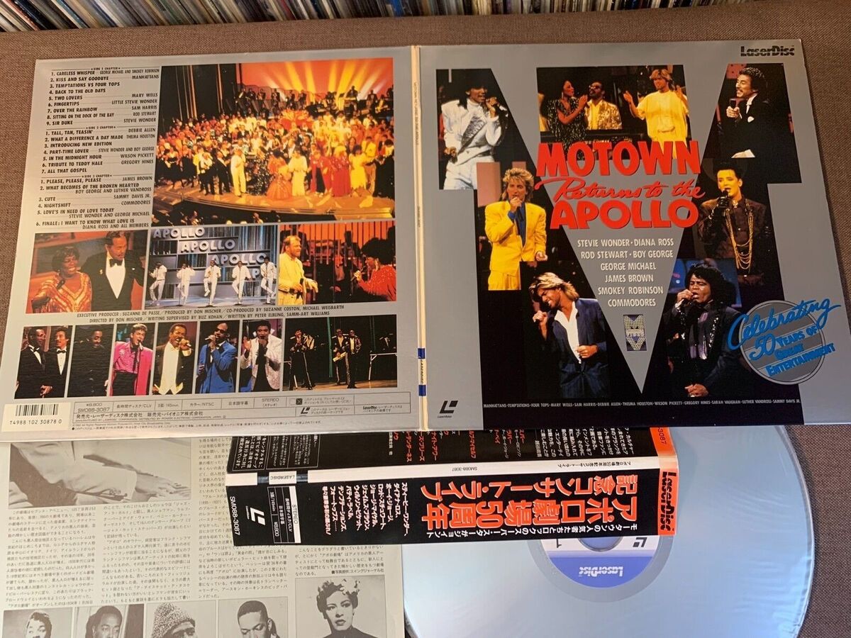 Motown Returns To The Apollo JAPAN Laser Disc LD SM088-3087 Motown Returns To The Apollo JAPAN Laser Disc LD SM088-3087