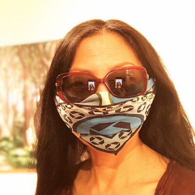 100%SilkDIY FACE MASK Scarf(26”x26