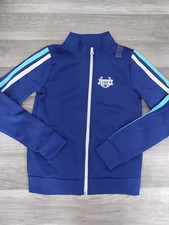 NWT Justice Girls Track Jacket Zip Up Logo Size 8 10 A