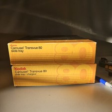 Lot 2 KODAK Carousel Transvue 80 Projector Slide Tray 35mm in the box