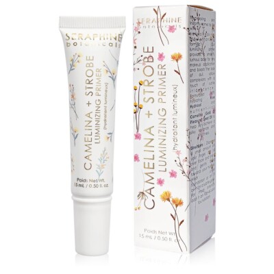 Seraphine Botanicals Camelina Strobe Luminizing Primer, [PEACH GLOW] Full Size