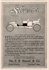 1909 b Stearns Automobile  Print Ad