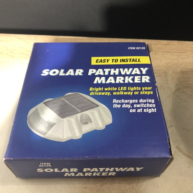 Harbor Freight Tools Solar Pathway Marker White LED 92129 Driveway