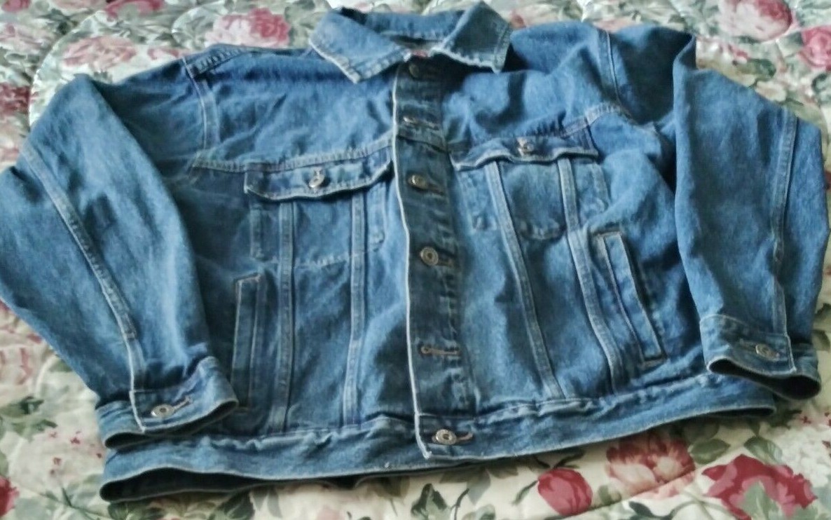 Vintage Wrangler Denim Blue Jean Jacket Size L/G/G