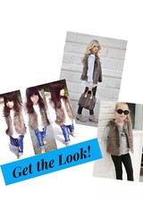 Girls Justice Fur Vest