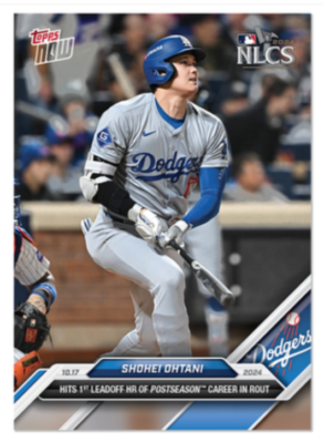 Shohei Ohtani 1st Leadoff Postseason HR - 2024 MLB Topps NOW
