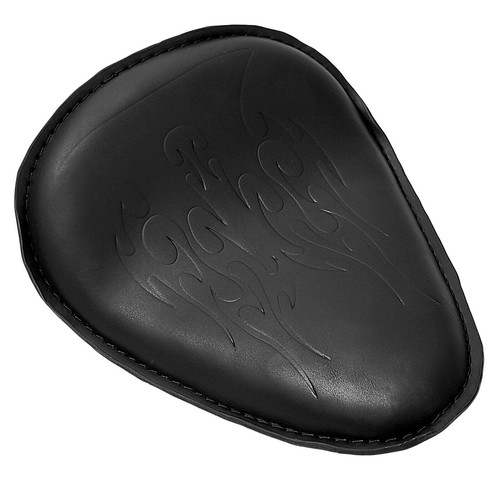 Motorcycle Solo Seat & 3" Spring Bracket Kit For Harley Chopper Bobber Sportster - Picture 2 of 7