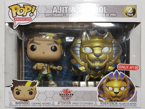 Funko Pop! Animation Ajit & Pharol 2 Pack Exclusive Bakugan Armored Alliance New