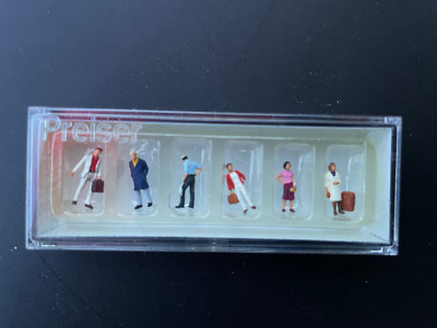 Preiser Figuren Set 1/160 N - Reisende Personen Für Modelleisenbahn
