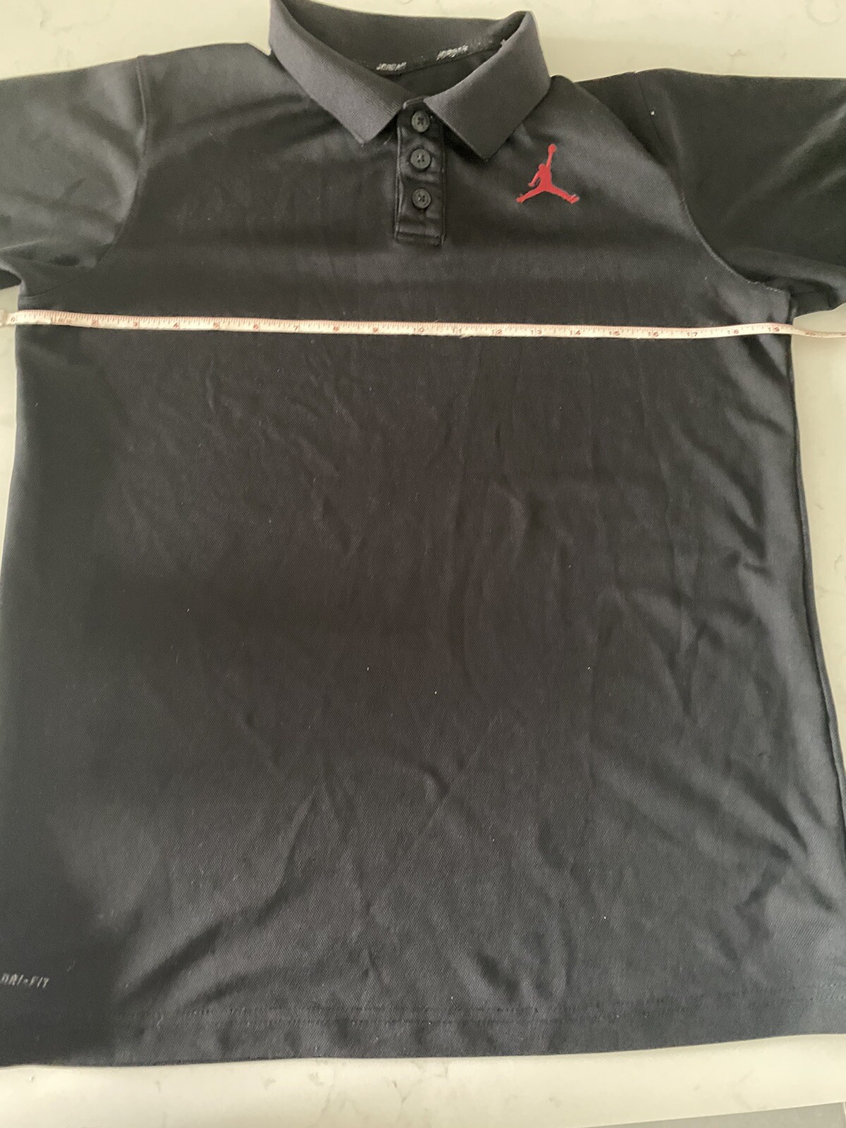 Air Jordan Boys Black DriFit Polo Shirt Collared Short Sleeve SZ ? eBay