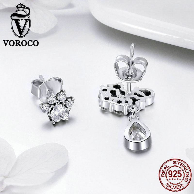 Un Paio Di Eleganti Orecchini A Clip In Argento Sterling S925 Con - Foto 10