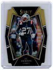 2021 Panini Select JC Jackson Premier Level Black & Gold Prizm Die Cut! PATRIOTS