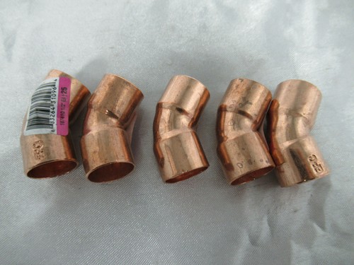 5pk Everbilt 187 410 CxC 1/2" Copper 45 Degree Elbow 683264310964