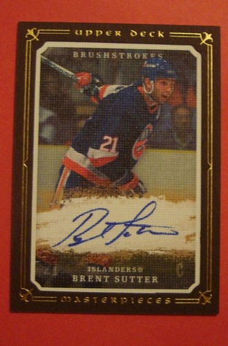 2008/09 UD MASTERPIECES RICH SUTTER AUTOGRAPH VANCOUVER CANUCKS - Picture 3 of 10