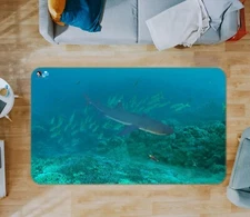 3D Ocean Quiet Shark NBC633963 Animal Game Rug Mat Elegant Photo Carpet Mat Romy
