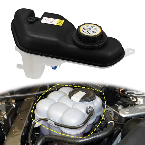 New Jaguar S-Type XF XJ-350 Coolant Overflow Expansion Recovery Tank C2Z13764 - Picture 3 of 6