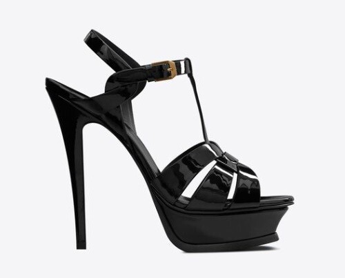 SANDALI YSL YVES SAINT LAURENT TRIBUTE PLATEAU STILETTO TAGLIA 38 (TAGLIA 8 US)