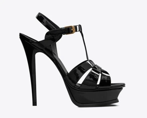 SAINT LAURENT (YSL) SANDALI YSL YVES SAINT LAURENT TRIBUTE PLATEAU STILETTO TAGLIA 38 (TAGLIA 8 US)