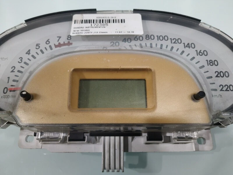 769166520 dashboard for SUBARU JUSTY J13 CLASSIC 2007 172385 - Image 3 of 4