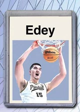 Zach Edey 'Big Maple' Artist Signed Basketball Art Card 1/10