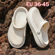 Men's Non-slip Sandals Closed Toe Breathable Slide Flat Beach Slippers