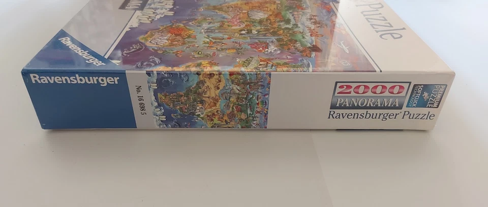 Puzzle Ravensburger 2000 Pezzi Panorama Wunder Der Welt World Wonders 2015 Nuovo - Immagine 3 di 4