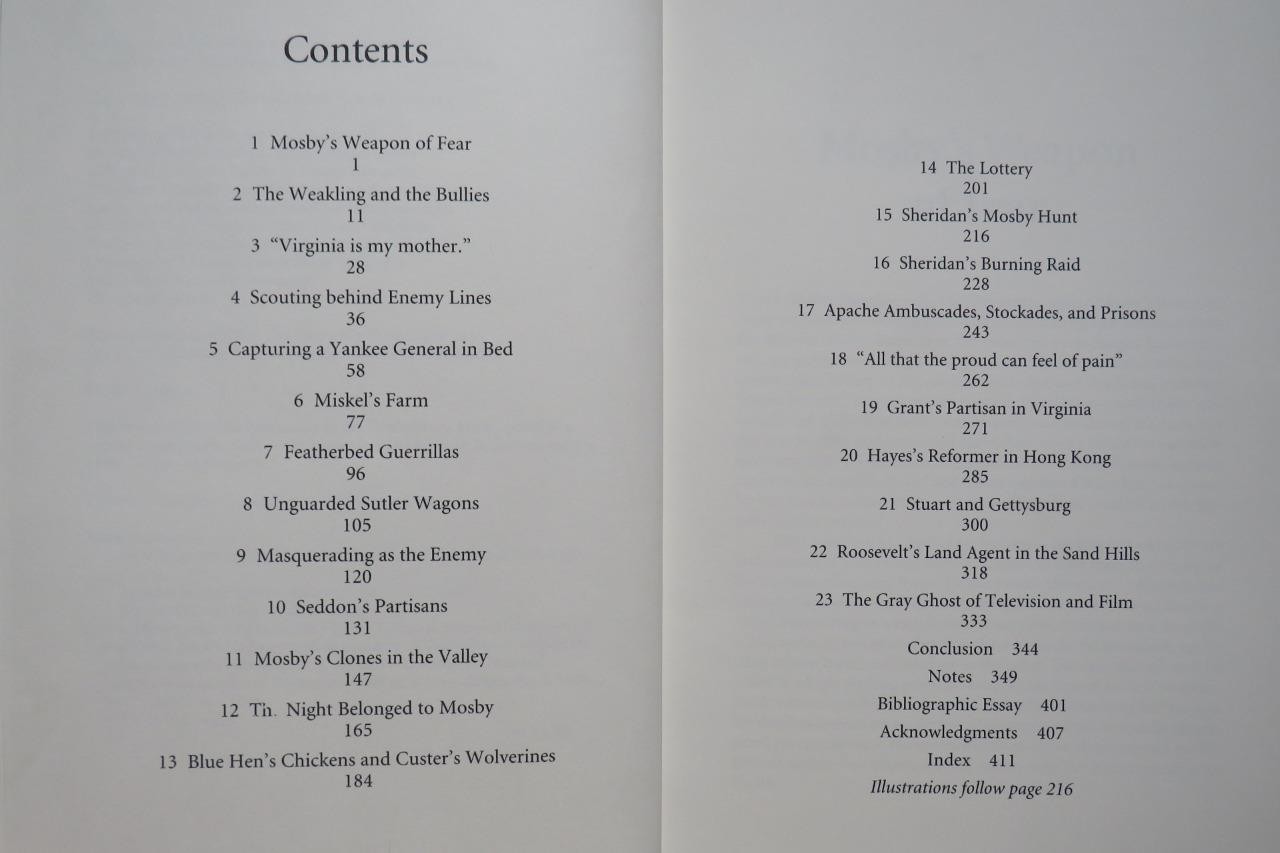 GRAY GHOST - LIFE OF COL JOHN SINGLETON MOSBY - CONFEDERATE RAIDER DJ IN BRODART