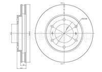 2X Metelli Bremsscheibe 23-1076C Passend FüR Fiat Mitsubishi