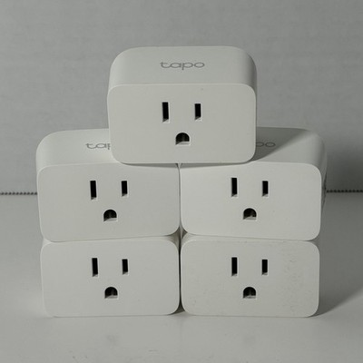 TP-Link Tapo P125M Mini Smart Wi-Fi Plug, 5-Pack, White  (Great Condition)