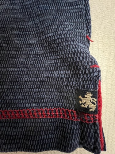 Nat Nast Luxury Originals Mens Dark Blue Polo Shirt Sz XL S/L Contrast Stitch - Picture 18 of 18