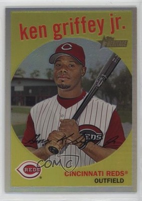 2008 Topps Heritage Chrome Refractor /559 Ken Griffey Jr #C80 HOF tw0