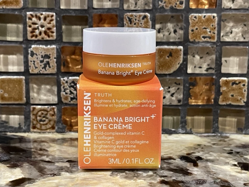 Bundle of 2 Ole Henriksen 香蕉亮眼霜 0.1 盎司/3 毫升每个旅行装全新带盒 — 第 2/4 张图片