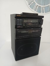 Impianto Audio Larsen Anni 80 Doppia Piastra Cassette Karaoke Stereo Vintage