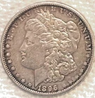 1896 O Morgan circulated with good eye appeal & features decent luster free ship