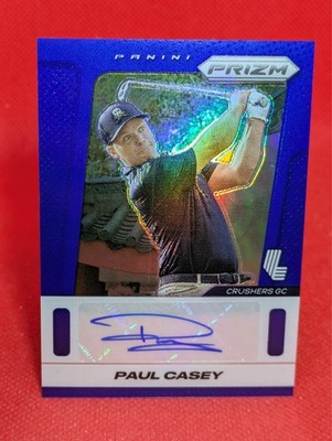 2025 Panini Prizm Liv Paul Casey Throwback Blue Prizm Auto #TS-PC **6/99**