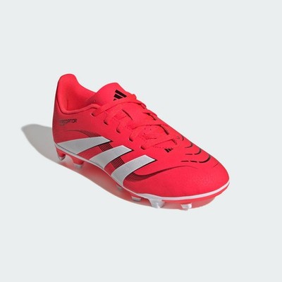 Adidas Predator Club ID3813 Kids US 2 Lucid Red White FG/MG Football Boot LIQ201