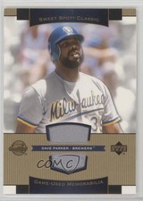 2003 Upper Deck Sweet Spot Classic Game-Used Memorabilia Dave Parker HOF 0n2g