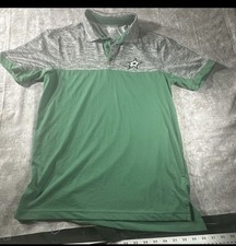 Levelwear Dallas Stars Green Gray Polo Shirt NHL Hockey Size S