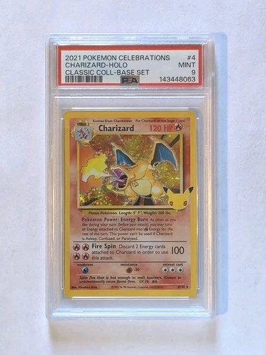 PSA 9 Pokemon Charizard 4/102 Celebrations Classic Collection