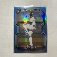 2021 Panini Prizm - Edwar Colina #51 Carolina Blue Prizm (RC)